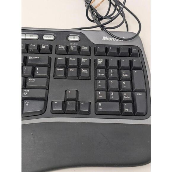 Microsoft Natural Ergonomic Keyboard 4000 v1.0 KU-0462 Model 1048 USB Wired | - Picture 4 of 6